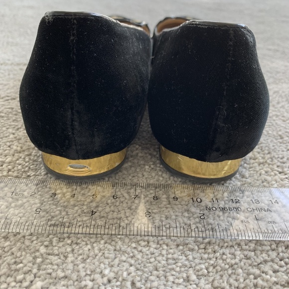 Charlotte Olympia Kitty Flats Black and Gold - Picture 4 of 12